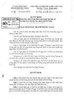 Quyết Định 36/2010/QĐ- UBND - Quy định về địa điểm kinh doanh khí dầu mỏ hóa lỏng chai trên địa bàn thành phố Đà Nẵng ppsx