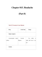 Chapter 015. Headache (Part 8) ppt