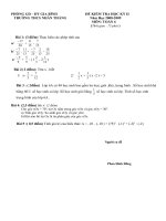 đề thi kỳ II lớp 6 năm 2009-2010