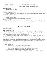 Đề thi Học kỳ II - Môn Ngữ Văn 6