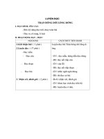 Giáo án Tiếng Việt 3 - LUYỆN ĐỌC - TRẬN BÓNG DƯỚI LÒNG ĐƯỜNG pptx