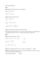 Một số đề kiểm tra toàn học kỳ II
