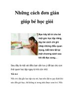 Những cách đơn giản giúp bé học giỏi pps