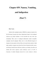 Chapter 039. Nausea, Vomiting, and Indigestion (Part 7) potx