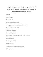 Đăng ký đo đạc, lập bản đồ hiện trạng vị trí bổ túc hồ sơ xin chuyển quyền sử dụng đất, chuyển mục đích sử dụng đất theo yêu cầu của tổ chức pdf