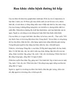 Rau khúc chữa bệnh đường hô hấp ppt