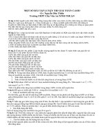 BAI TAP LUYEN THI CASIO MON SINH