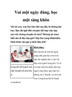 Vui một ngày đàng, học một sàng khôn ppt