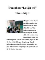 Đua nhau “Luyện thi” vào… lớp 1 ppt