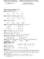 Đề thi HK II+đáp án+ biểu điểm(đề số 15)