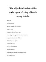 Xác nhận bản khai của thân nhân người có công với cách mạng từ trần pdf