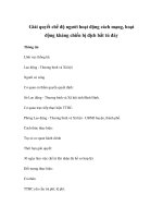 Giải quyết chế độ người hoạt động cách mạng, hoạt động kháng chiến bị địch bắt tù đày pps