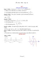 de thi thu dh -co dap an