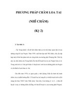 PHƯƠNG PHÁP CHÂM LOA TAI (NHĨ CHÂM) (Kỳ 2) pot