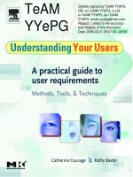 understanding your users a practical guide to user requirements methods tools and techniques