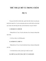 THỦ THUẬT BỔ TẢ TRONG CHÂM (Kỳ 1) ppsx