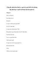 Cấp giấy phép lưu hành xe quá tải, quá khổ trên đường địa phương và quốc lộ thuộc địa bàn quản lý potx