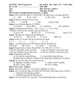 ĐỀ THI HÓA 8 HKII (09-10)