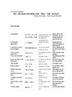 365 câu luyện nói tiếng Anh – Hoa – Viêt lưu loát pptx