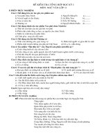 Đề kiểm tra Ngữ văn 11 kỳ I