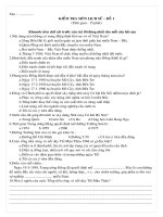 Thi HKII lịch sử 5