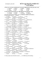 Đề ôn thi TN THPT lớp 12