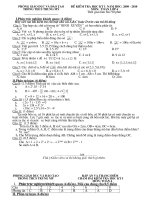 Đề + đáp án Toán 6 HK I 2009 - 2010