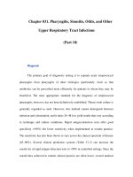 Chapter 031. Pharyngitis, Sinusitis, Otitis, and Other Upper Respiratory Tract Infections (Part 10) potx