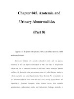 Chapter 045. Azotemia and Urinary Abnormalities (Part 8) pps