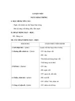 Giáo án Tiếng Việt 3 - LUYỆN VIẾT - NGÀY KHAI TRƯỜNG docx