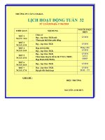 Lich hoạt dong tuân 32