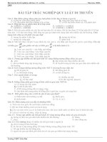 TRẮC NGHIỆM BÀI TẬP QUY LUẬT DT