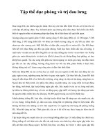 Tập thể dục phòng và trị đau lưng docx