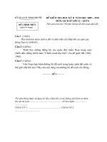 monSuGDTX  DE DAP AN THI HOC KI 2