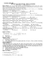 Đề&Đáp án TS THPT Tỉnh Nam Định 2008-2009