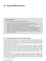 Basic Mathematics for Economists - Rosser - Chapter 10 potx