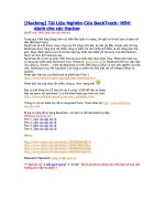 Tài Liệu Nghiên Cứu BackTrack - HĐH dành cho các Hacker potx