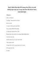 Quyết định tiếp nhận đối tượng tâm thần vào nuôi dưỡng tập trung tại Trung tâm tâm thần Hoài Nhơn, tỉnh Bình Định doc