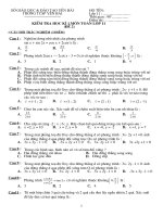 đề thi kì 1-toán 11