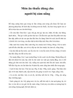 Món ăn thuốc dùng cho người bị cảm nắng pot