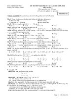 Đề thi đề nghị HK2 09-10 Toán 9 đề 1