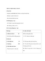 Giáo án toán lớp 1 - MỘT CHỤC, TIA SỐ pptx