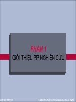 CHƯƠNG 1 - GiỚI THIỆU PHƯƠNG PHÁP NGHIÊN CỨU pps