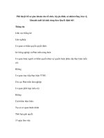 Phê duyệt hồ sơ giao khoán cho tổ chức, hộ gia đình, cá nhân trồng, bảo vệ, khoanh nuôi tái sinh rừng theo Quyết định 661 ppt