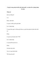 Cấp giấy chứng nhận đủ điều kiện hành nghề y tư nhân đối với phòng khám Đa khoa pptx