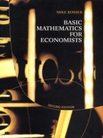 Basic Mathematics for Economists - Rosser - Overview pptx