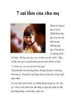7 sai lầm của cha mẹ pptx