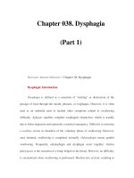 Chapter 038. Dysphagia (Part 1) ppsx