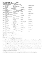 ĐỀ THI HKII ANH 8