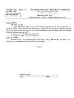 ĐỀ THI HSG VĂN LỚP 11 CẤP TỈNH 09 - 10